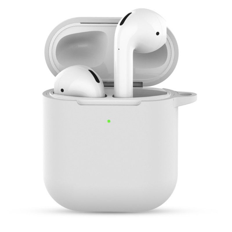 Deksel AirPods Svart Mobildeksel Silikon Med Nøkkelring