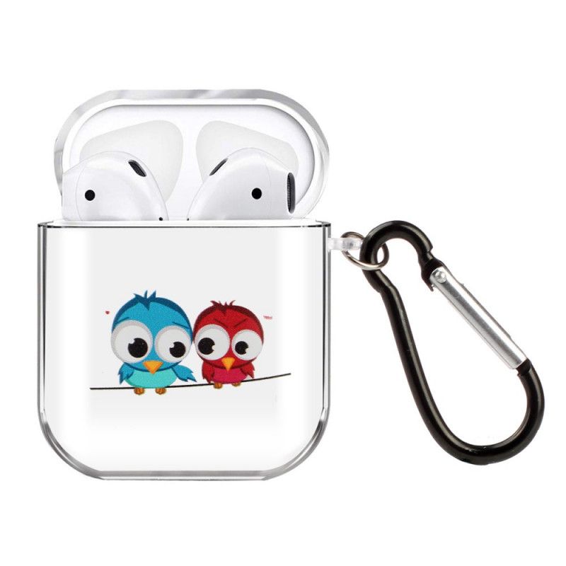 Deksel for AirPods Gul Gjennomsiktig Silikonfugleserie