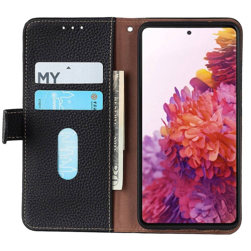 Folio Deksel Sony Xperia 10 Vi Khazneh Litchi Leather