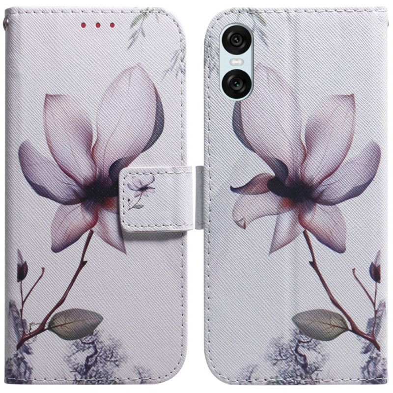 Folio Deksel Sony Xperia 10 Vi Rosa Blomst Beskyttelse Deksel