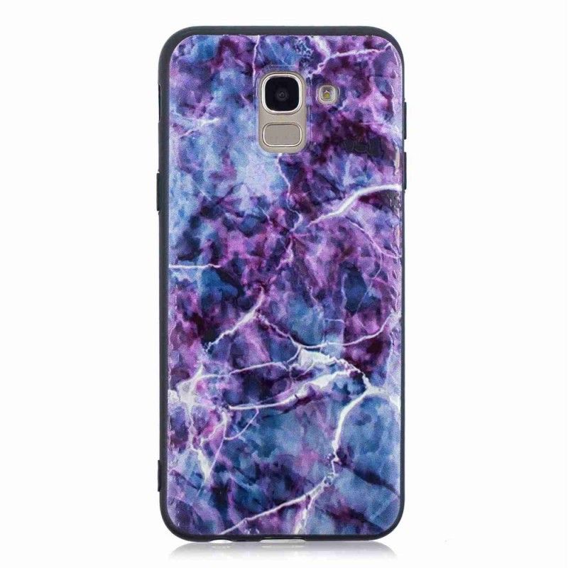 Deksel for Samsung Galaxy J6 Lilla Marmor