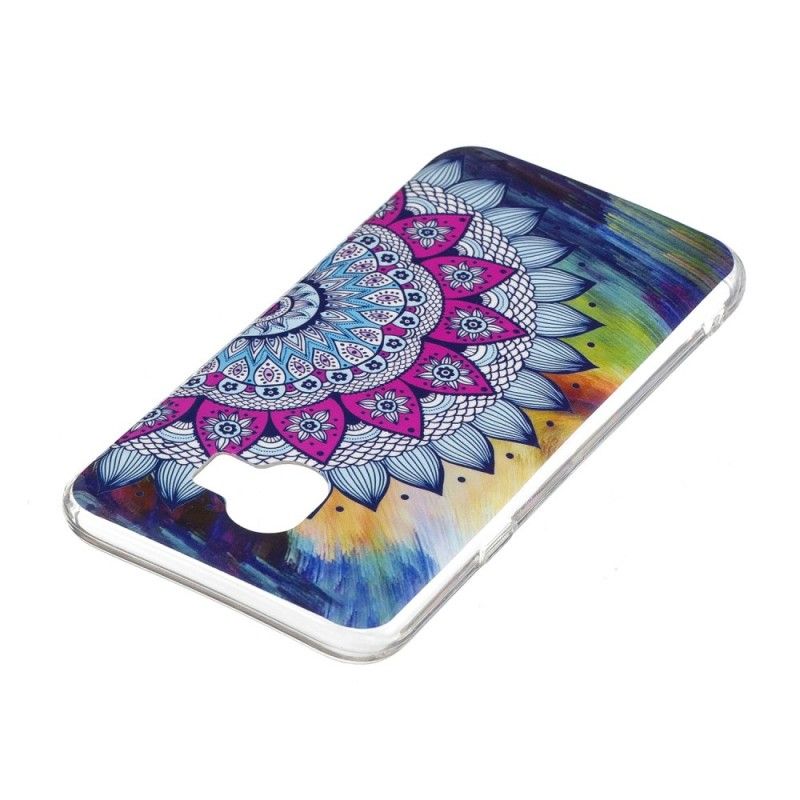 Deksel Samsung Galaxy J6 Mobildeksel Fluorescerende Mandala