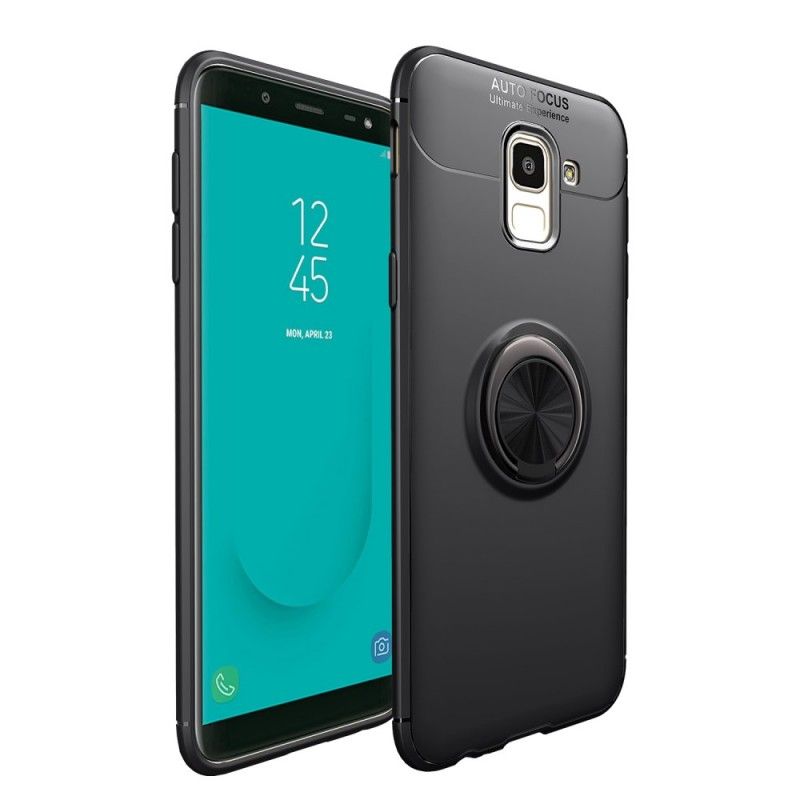 Deksel Samsung Galaxy J6 Svart Roterende Ring