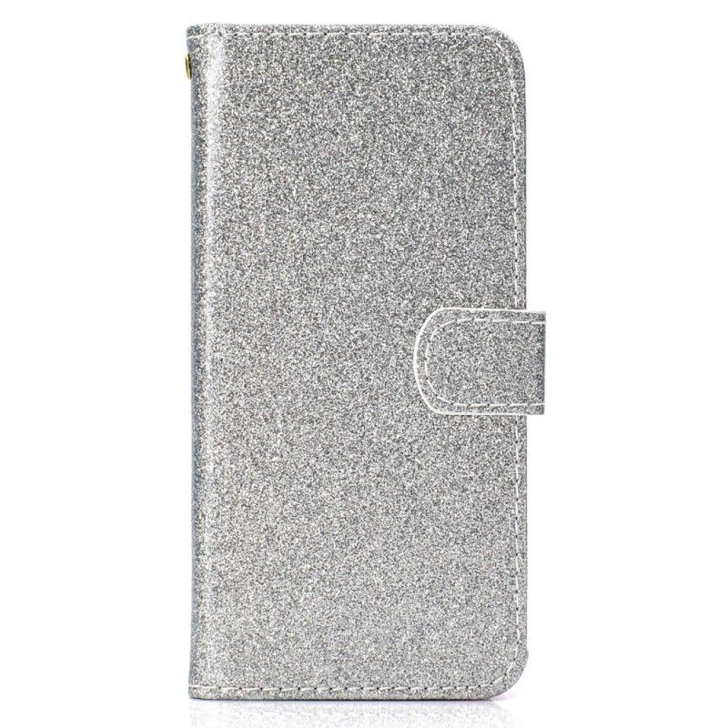 Folio Deksel Samsung Galaxy J6 Lilla Glitter