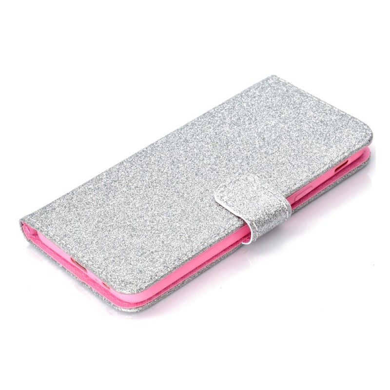 Folio Deksel Samsung Galaxy J6 Lilla Glitter