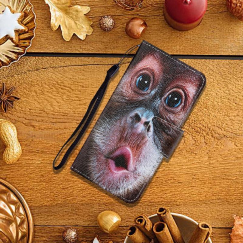 Lærdeksel Folio Deksel Oppo A15 Thong Monkey