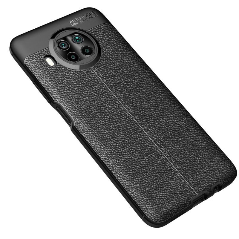 Deksel for Xiaomi Mi 10T Lite 5G / Redmi Note 9 Pro 5G Svart Litchi-Skinneffekt