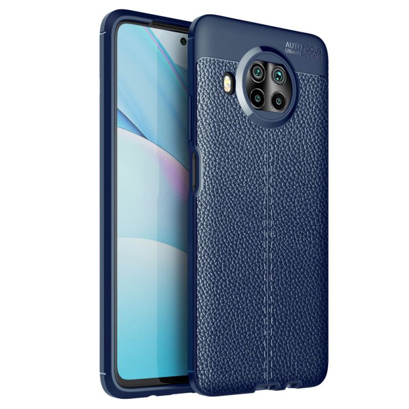 Deksel for Xiaomi Mi 10T Lite 5G / Redmi Note 9 Pro 5G Svart Litchi-Skinneffekt