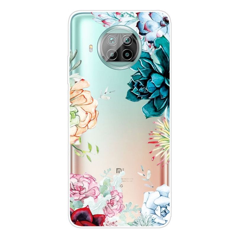 Deksel Xiaomi Mi 10T Lite 5G / Redmi Note 9 Pro 5G Akvarellblomster Anti-fall