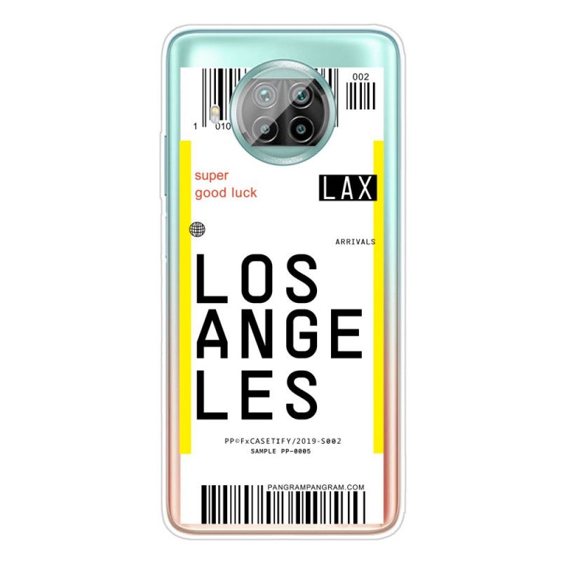 Deksel Xiaomi Mi 10T Lite 5G / Redmi Note 9 Pro 5G Boardingkort Til Los Angeles Beskyttelse