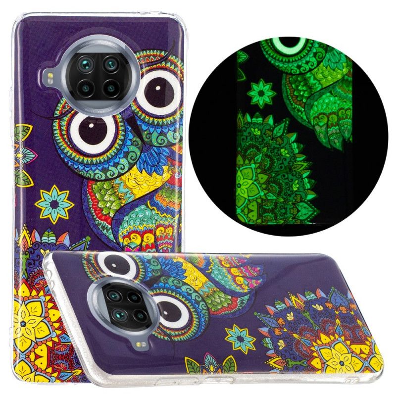 Deksel Xiaomi Mi 10T Lite 5G / Redmi Note 9 Pro 5G Mobildeksel Neon Mandala Ugle