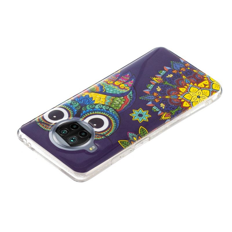 Deksel Xiaomi Mi 10T Lite 5G / Redmi Note 9 Pro 5G Mobildeksel Neon Mandala Ugle