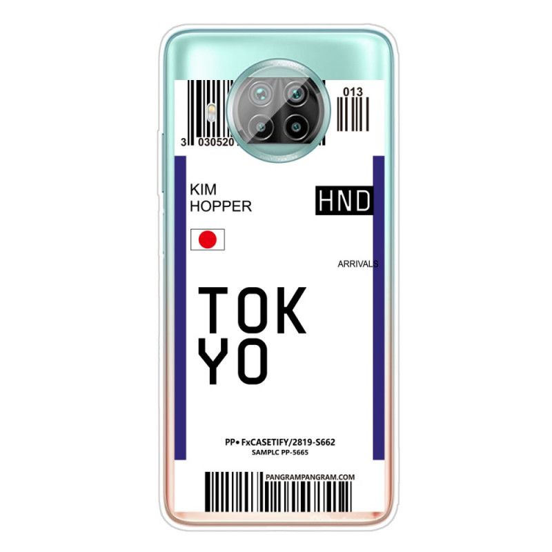 Deksel Xiaomi Mi 10T Lite 5G / Redmi Note 9 Pro 5G Svart Boarding Pass Tokyo