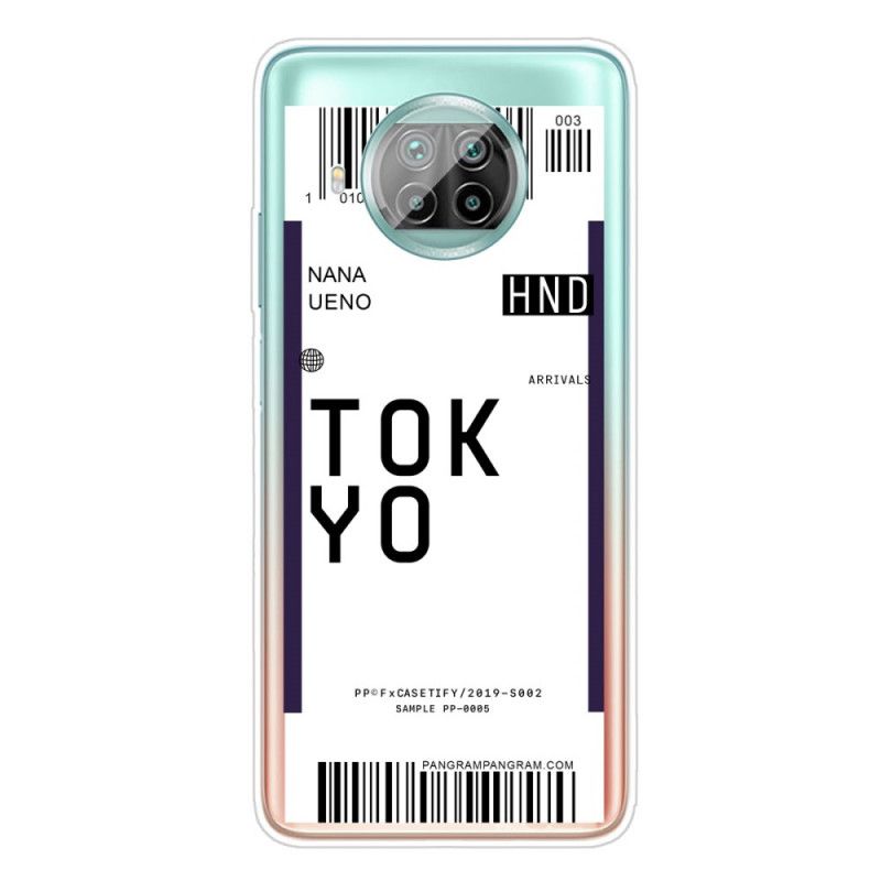 Deksel Xiaomi Mi 10T Lite 5G / Redmi Note 9 Pro 5G Svart Boarding Pass Tokyo