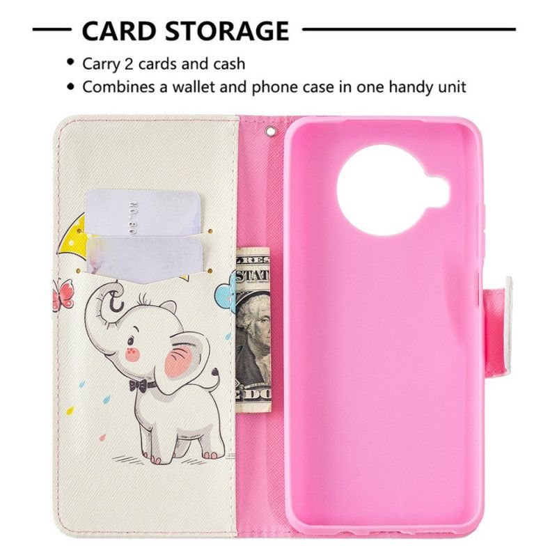 Folio Deksel for Xiaomi Mi 10T Lite 5G / Redmi Note 9 Pro 5G Baby Elefant