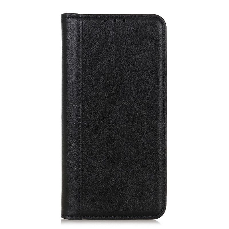 Folio Deksel for Xiaomi Mi 10T Lite 5G / Redmi Note 9 Pro 5G Svart Delt Litchi