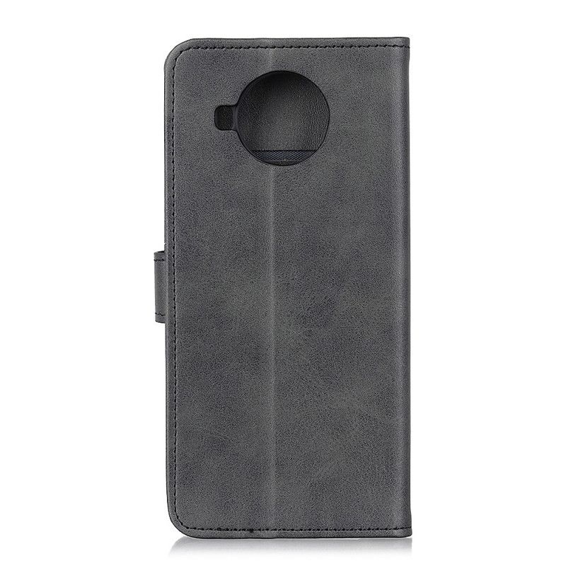 Folio Deksel for Xiaomi Mi 10T Lite 5G / Redmi Note 9 Pro 5G Svart Matt Skinneffekt