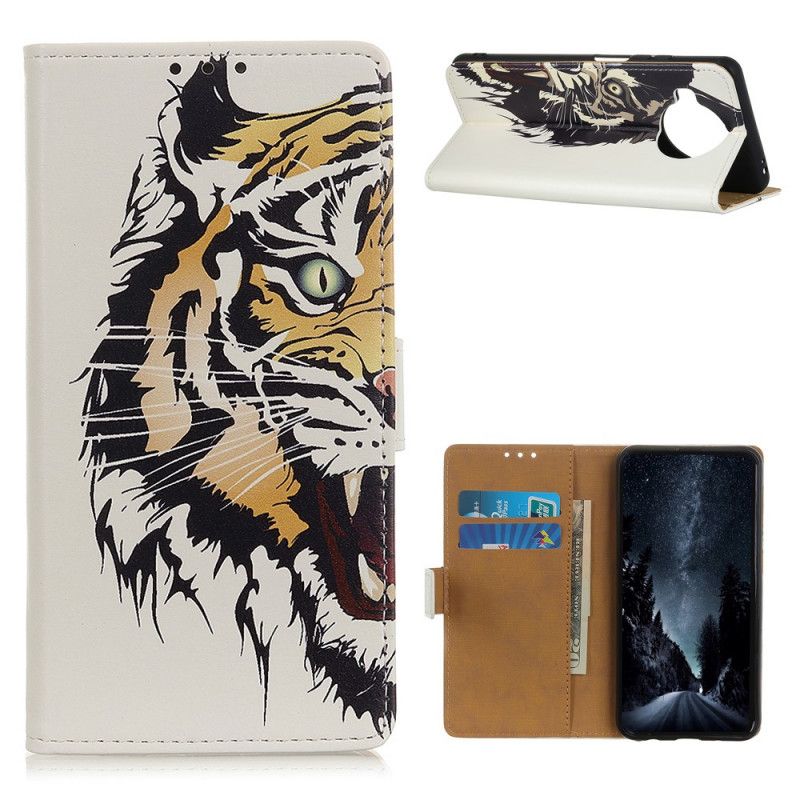 Folio Deksel for Xiaomi Mi 10T Lite 5G / Redmi Note 9 Pro 5G Voldsom Tiger