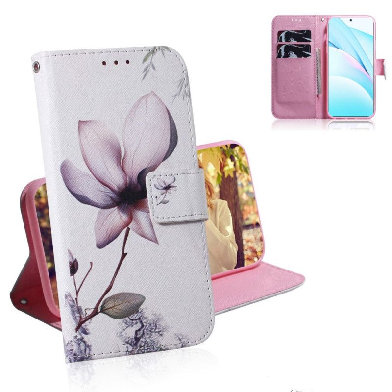 Folio Deksel Xiaomi Mi 10T Lite 5G / Redmi Note 9 Pro 5G Gammel Roseblomst