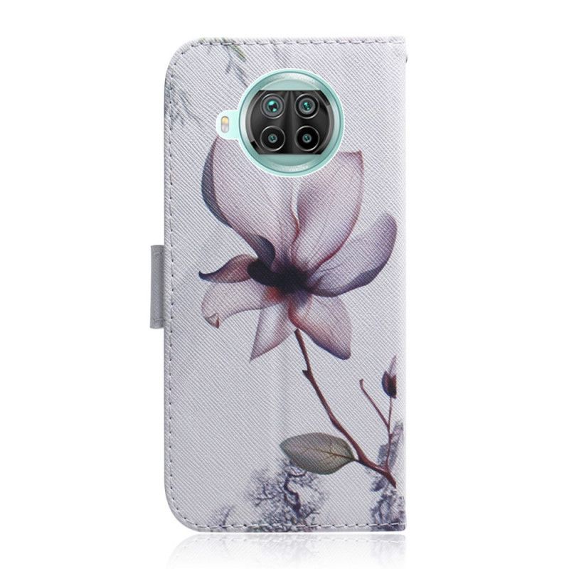 Folio Deksel Xiaomi Mi 10T Lite 5G / Redmi Note 9 Pro 5G Gammel Roseblomst