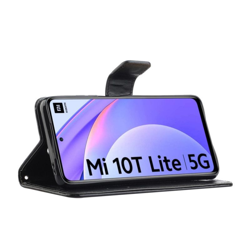 Folio Deksel Xiaomi Mi 10T Lite 5G / Redmi Note 9 Pro 5G Svart Asiatiske Sommerfugler