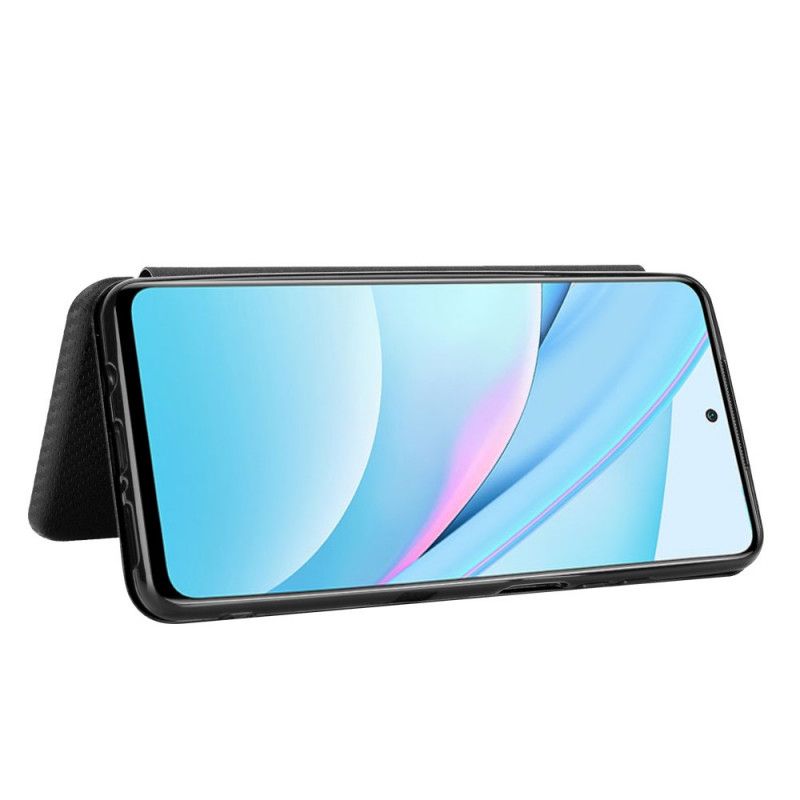 Folio Deksel Xiaomi Mi 10T Lite 5G / Redmi Note 9 Pro 5G Svart Karbonfiber