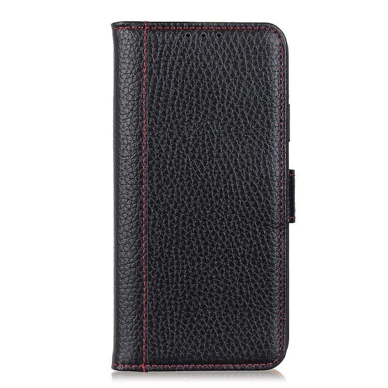 Folio Deksel Xiaomi Mi 10T Lite 5G / Redmi Note 9 Pro 5G Svart Litchi-Effekt Anti-fall