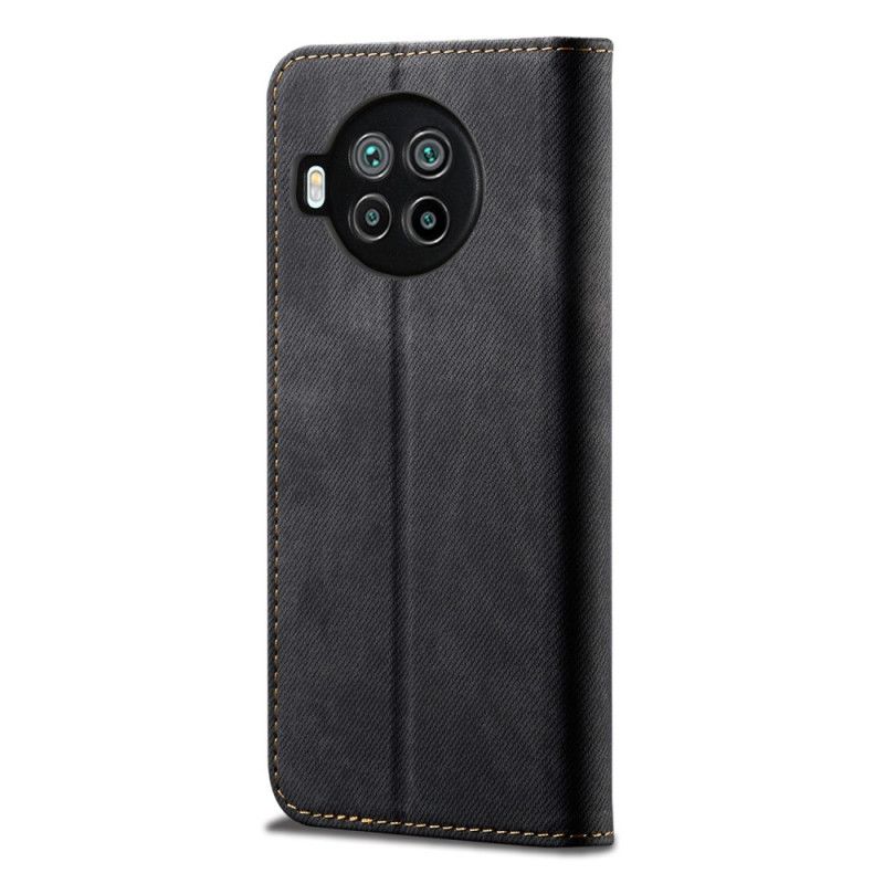 Folio Deksel Xiaomi Mi 10T Lite 5G / Redmi Note 9 Pro 5G Svart Mobildeksel Jeansstoff