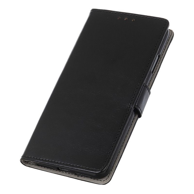 Folio Deksel Xiaomi Mi 10T Lite 5G / Redmi Note 9 Pro 5G Svart Skinnende Skinneffekt