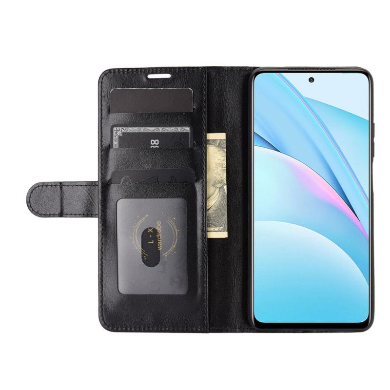 Folio Deksel Xiaomi Mi 10T Lite 5G / Redmi Note 9 Pro 5G Svart Ultra Kunstlær Anti-fall