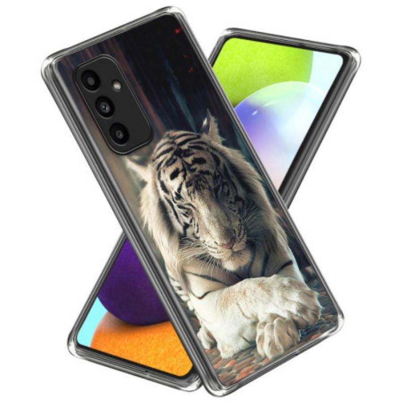 Deksel Samsung Galaxy A15 Hvit Tiger