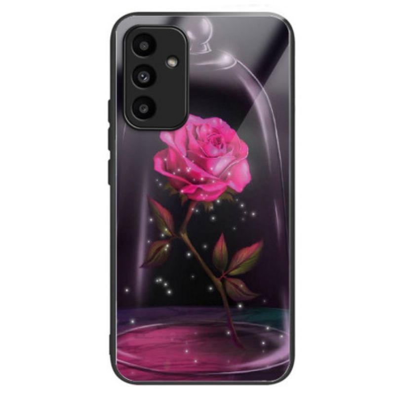 Deksel Samsung Galaxy A15 Rosa Herdet Glass