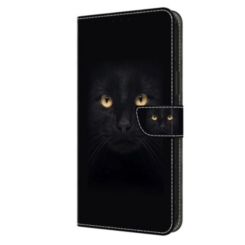 Folio Deksel Samsung Galaxy A15 Svart Katt