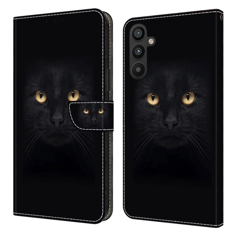 Folio Deksel Samsung Galaxy A15 Svart Katt