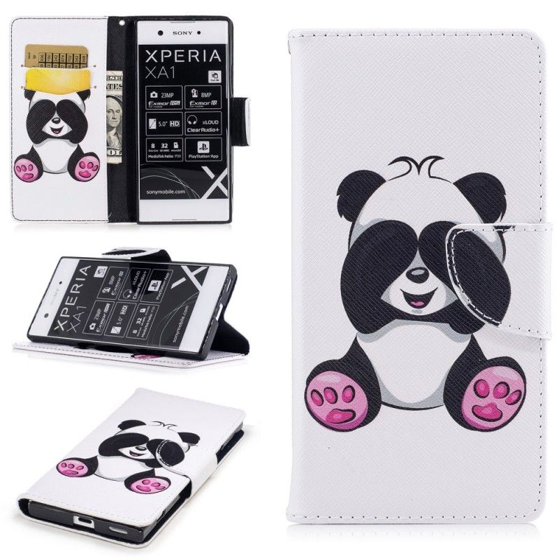 Folio Deksel Sony Xperia XA1 Morsom Panda