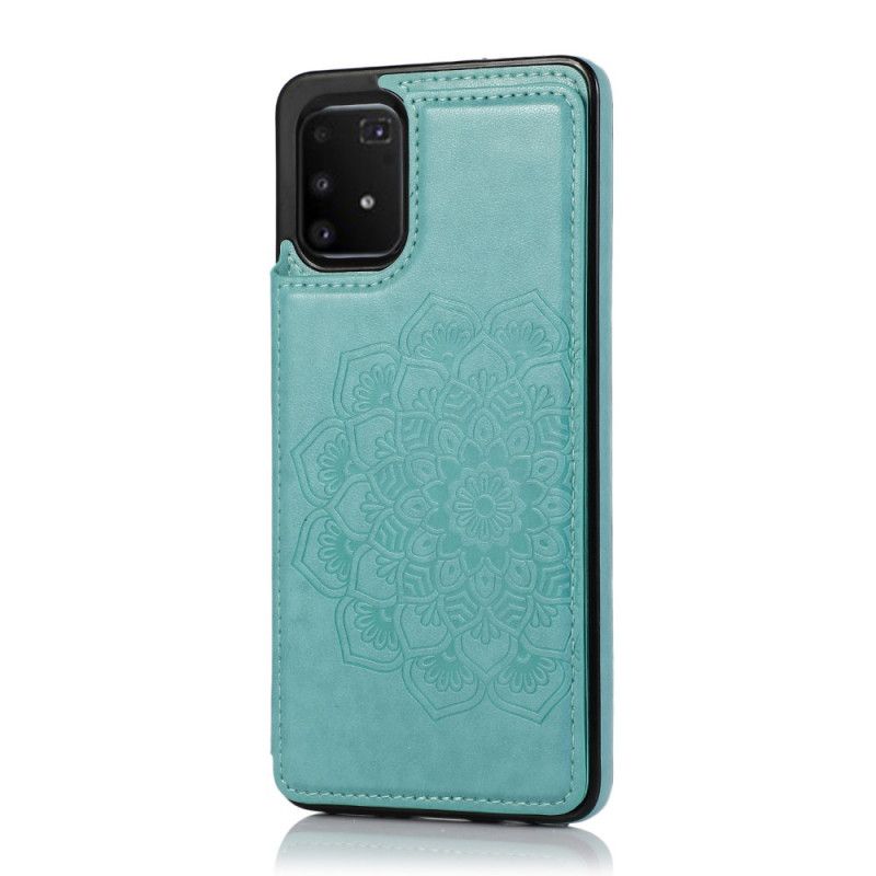 Deksel for Samsung Galaxy S10 Lite Grå Mandala-Trykkortholder