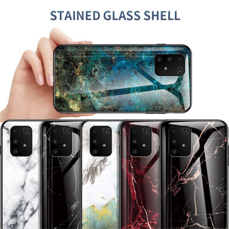 Deksel for Samsung Galaxy S10 Lite Svart Førsteklasses Farger Herdet Glass