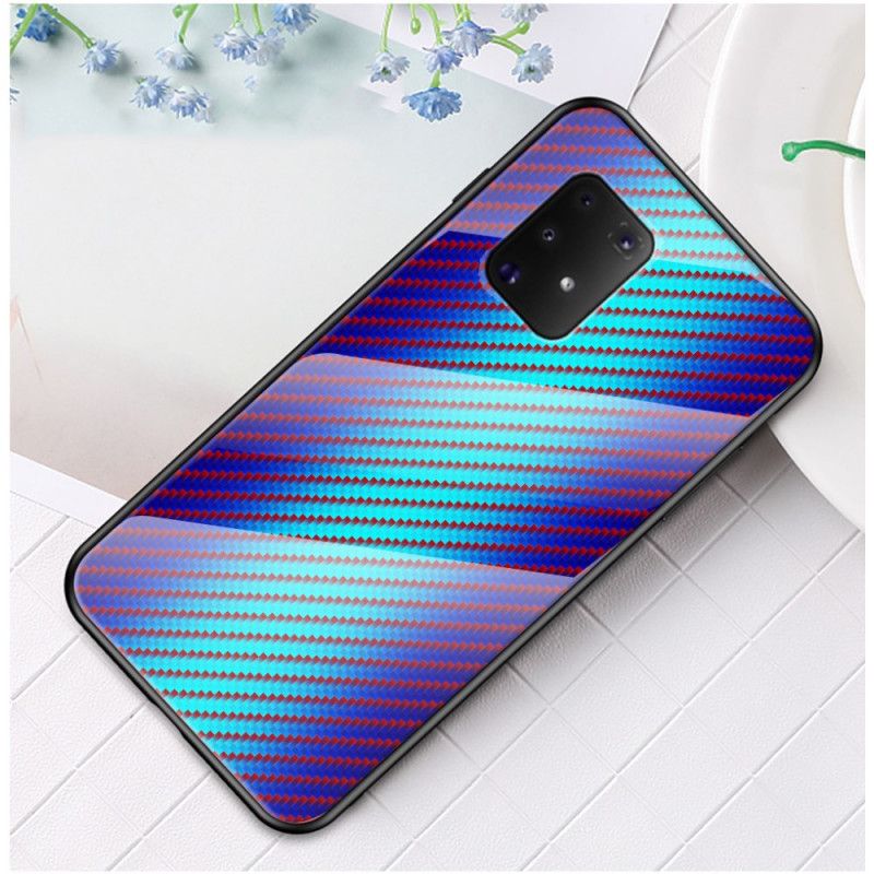 Deksel for Samsung Galaxy S10 Lite Svart Herdet Glass I Karbonfiber