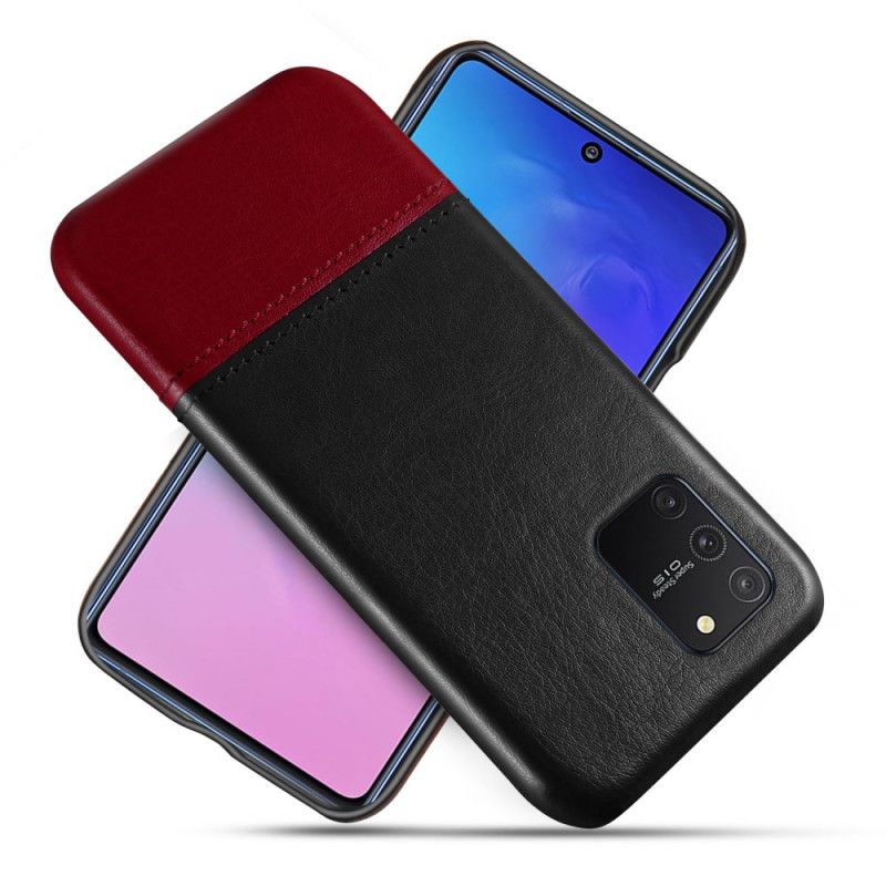 Deksel for Samsung Galaxy S10 Lite Svart Ksq Tofarget Skinneffekt