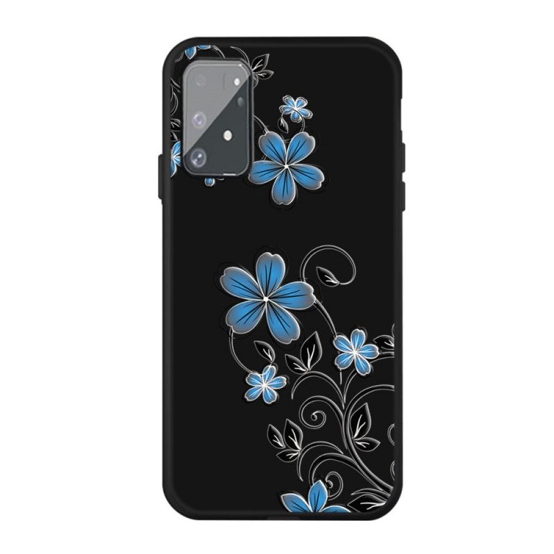 Deksel Samsung Galaxy S10 Lite Blå Blomster Anti-fall