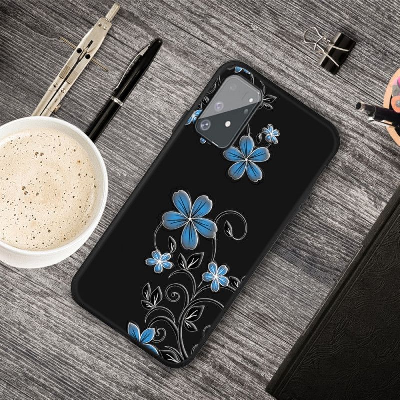 Deksel Samsung Galaxy S10 Lite Blå Blomster Anti-fall