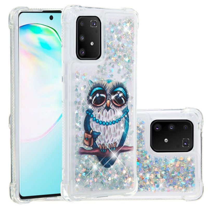 Deksel Samsung Galaxy S10 Lite Mobildeksel Miss Ugle Glitter