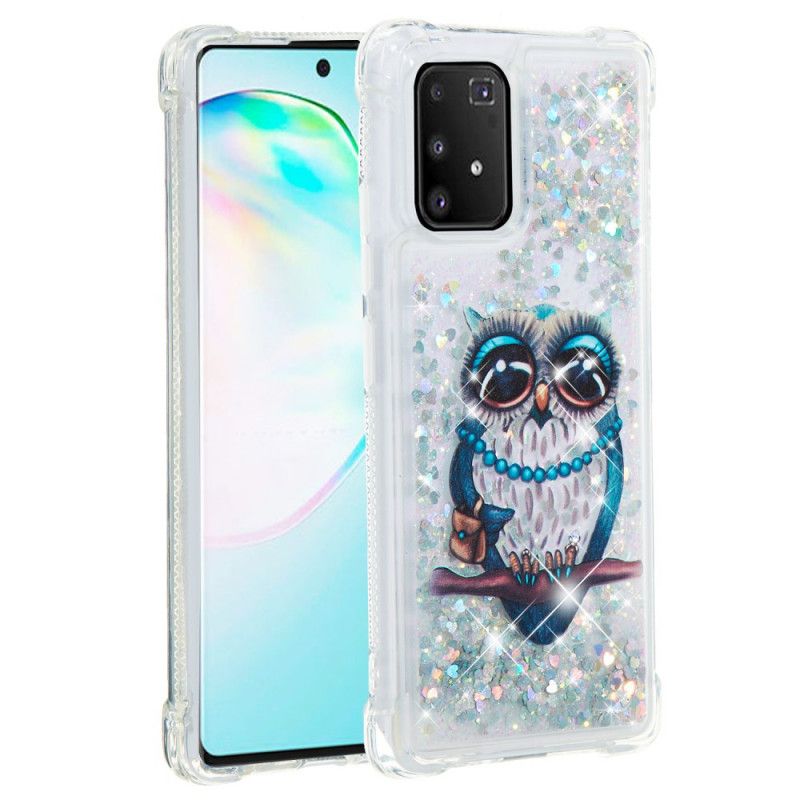 Deksel Samsung Galaxy S10 Lite Mobildeksel Miss Ugle Glitter