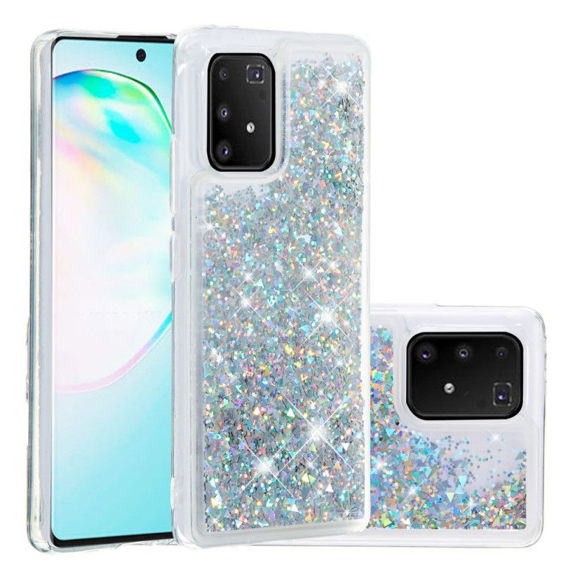 Deksel Samsung Galaxy S10 Lite Sølv Lystglitter Beskyttelse