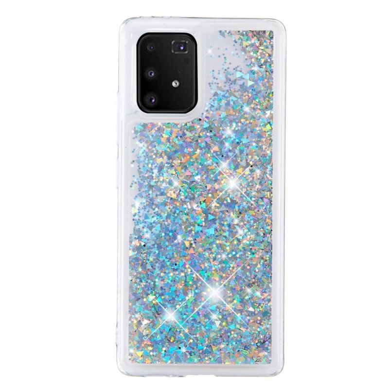 Deksel Samsung Galaxy S10 Lite Sølv Lystglitter Beskyttelse