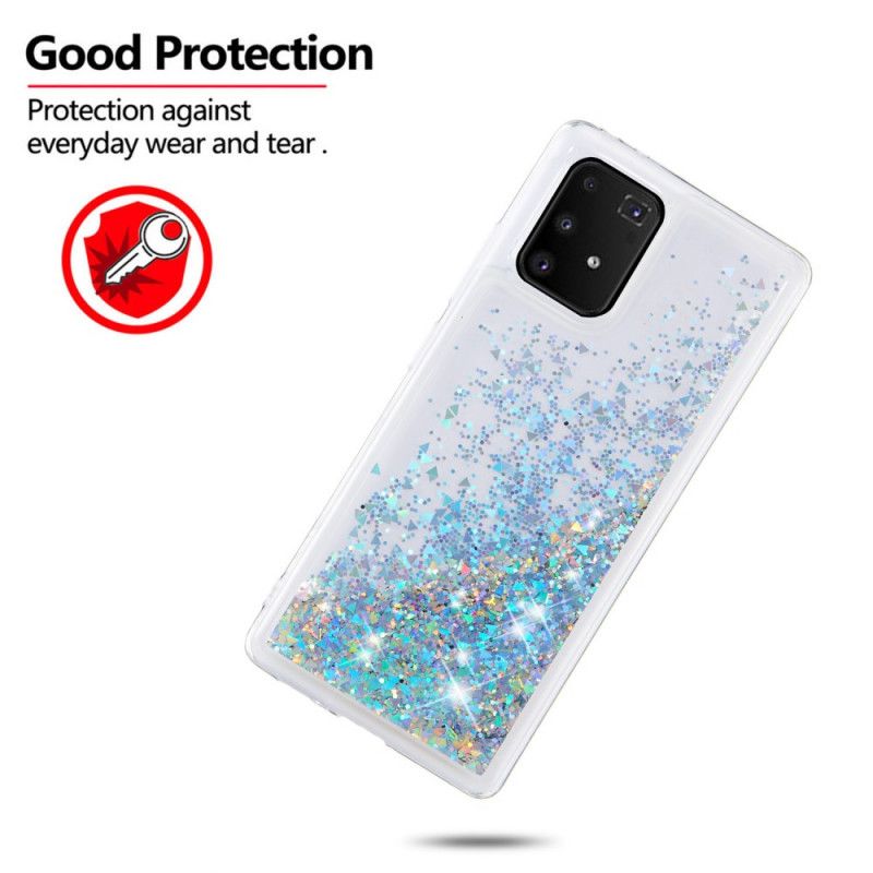 Deksel Samsung Galaxy S10 Lite Sølv Lystglitter Beskyttelse