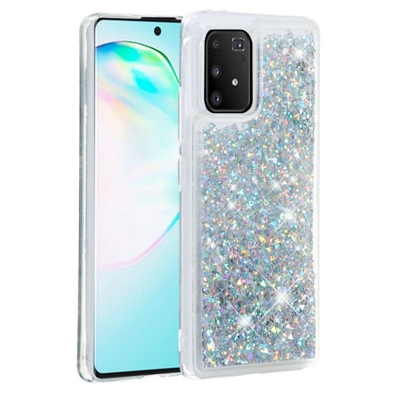 Deksel Samsung Galaxy S10 Lite Sølv Lystglitter Beskyttelse