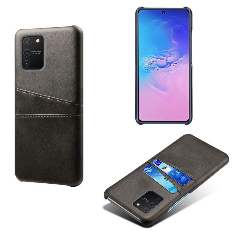 Deksel Samsung Galaxy S10 Lite Svart Kortholder