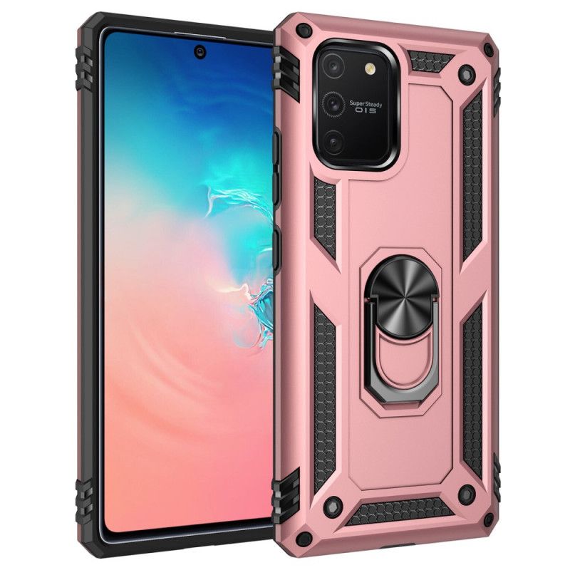 Deksel Samsung Galaxy S10 Lite Svart Premium Ring Beskyttelse