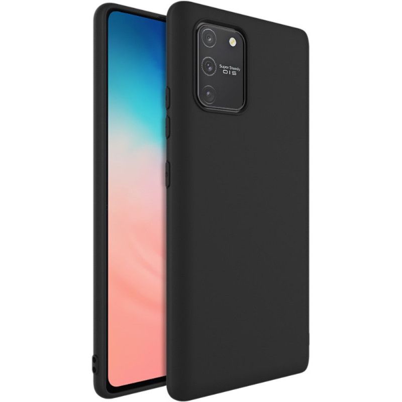 Deksel Samsung Galaxy S10 Lite Svart Uc-1-Serien Silikonmatte Imak